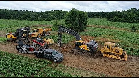 Breaking Ground On The 6 Acre Pond Build!