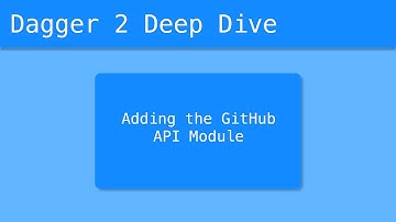 Dagger 2 Deep Dive (10/55) - Adding the GitHub API Module