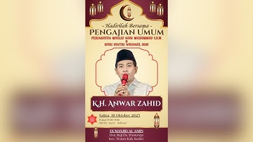 🔴[LIVE] PENGAJIAN AKBAR BERSAMA KH. ANWAR ZAHID DALAM RANGKA MAULID NABI MUHAMMAD SAW WONOREJO WATES