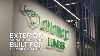 Lighting Case Study: Anawalt Lumber with Alcon’s 31029 Exterior LED Sign Light