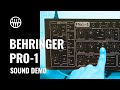 Hands only  behringer pro1 sound demo  thomann