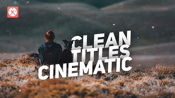 Clean Cinematic Titles in kinemaster ! 🔥👌