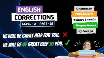 Learn English with Common Errors Level 2 Part 21 | Spotting errors | English Mistakes