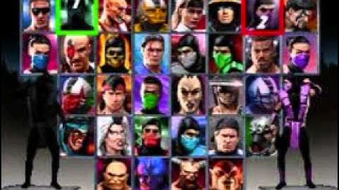 Mortal Kombat Trilogy Character Select Screen