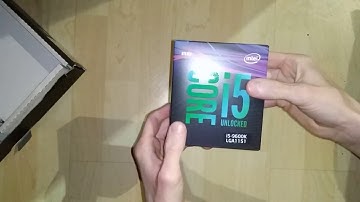 INTEL Core i5 9600k unboxing review