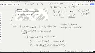 Solving Trig Equations with Double Angle Formulae