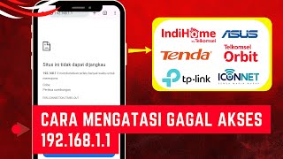 Cara Mengatasi Gagal Akses 192.168.1.1 Selalu Tampil Pesan situs ini tidak dapat dijangkau