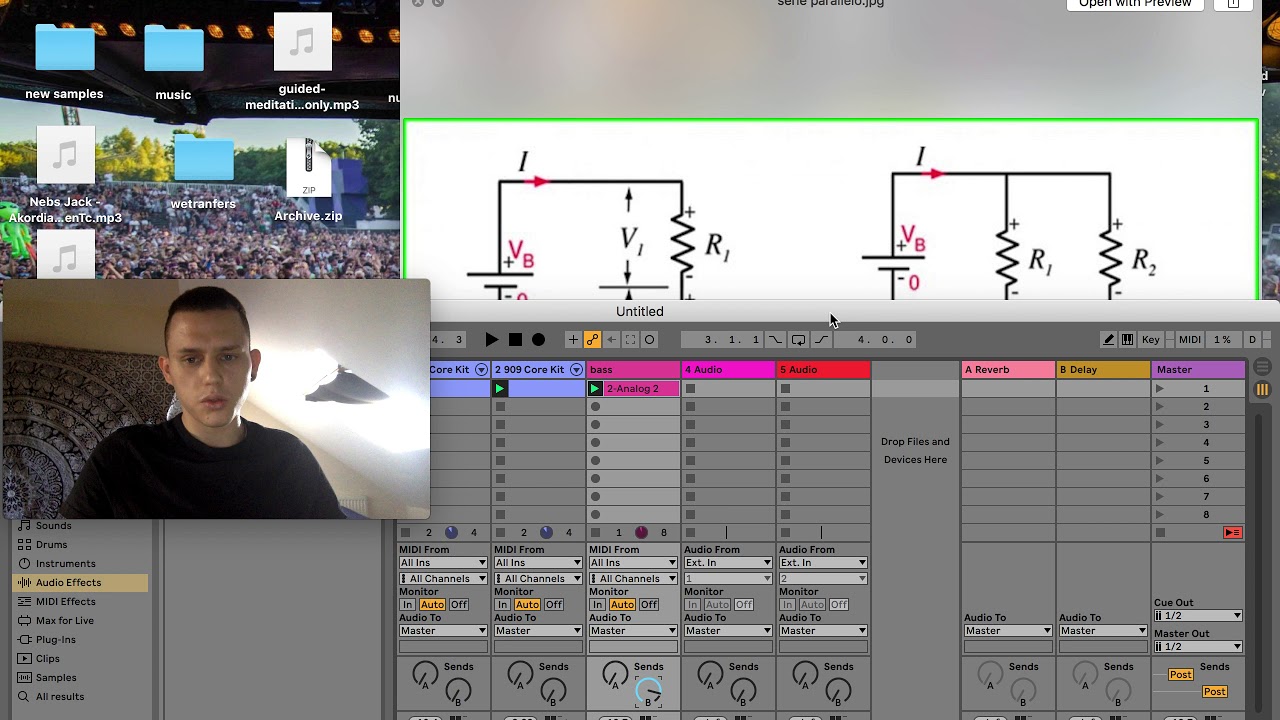 Ableton how to use fx , send and return channels - YouTube