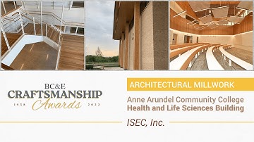 2022 Craftsmanship Winner: Anne Arundel Community College (Architectural Millwork)