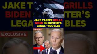 Jake Tapper Grills Biden on Hunter’s Legal Troubles! 🔥 #biden #shorts #uspolitics