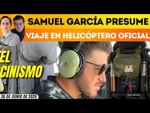 #MañaneraPresidenta | SAMUEL GARCÍA PRESUME VIAJE EN HELICÓPTERO OFICIAL Y DESATA DEBATE EN REDES