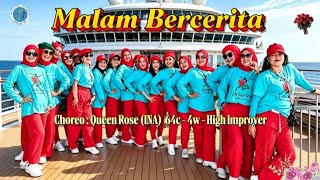 Malam Bercerita -Line Dance, 64c 4w, High Improver, Queen Rose (INA), Delarosa Anniversary July 2026
