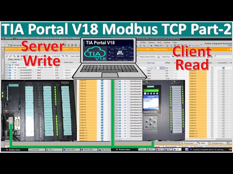 TIA Portal V18|PLC S7-1500 connect with PLC S7-300 via Modbus TCP Part-2