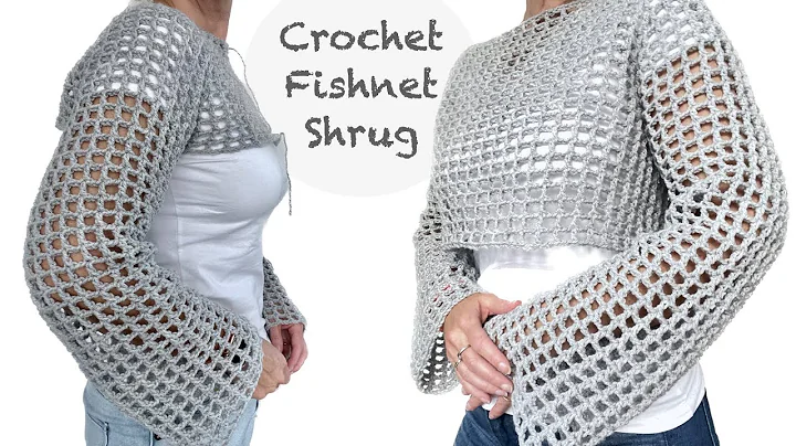 Top-down crochet Fishnet sweater "Rixt" (jumper)
