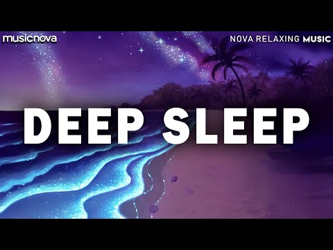 Sleeping Music For Deep Sleep | Fall Asleep Fast | Bioluminescent Waves | Sleep Stress Free