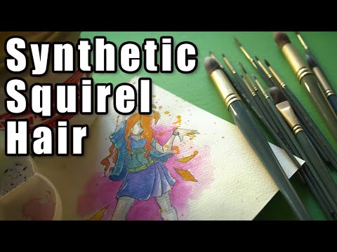 Mimik High Performance Synthetic Squirrel Hair Watercolor Brushes