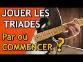 Les triades  la guitare  par o commencer avec tablature