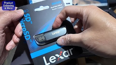 Lexar Card Reader RW300 Dual Slot unboxing and test