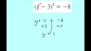 Common Core Math Video 31 Cube and Cube Root Equations