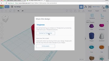 How to share designs in Tinkercad