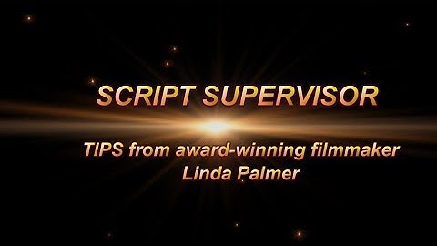 Script Supervisor