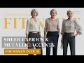 Glow Up at 50+: Effortlessly Chic Sheer Fabrics & Metallic Accents for Summer 2025! | Fashion over50