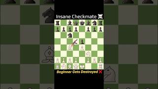 This Trap DESTROYS Beginners INSTANTLY!#chess #chesstraps #chesstricks