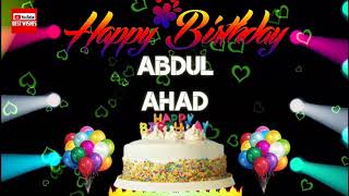 Happy Birthday Abdulahad Bestwishes