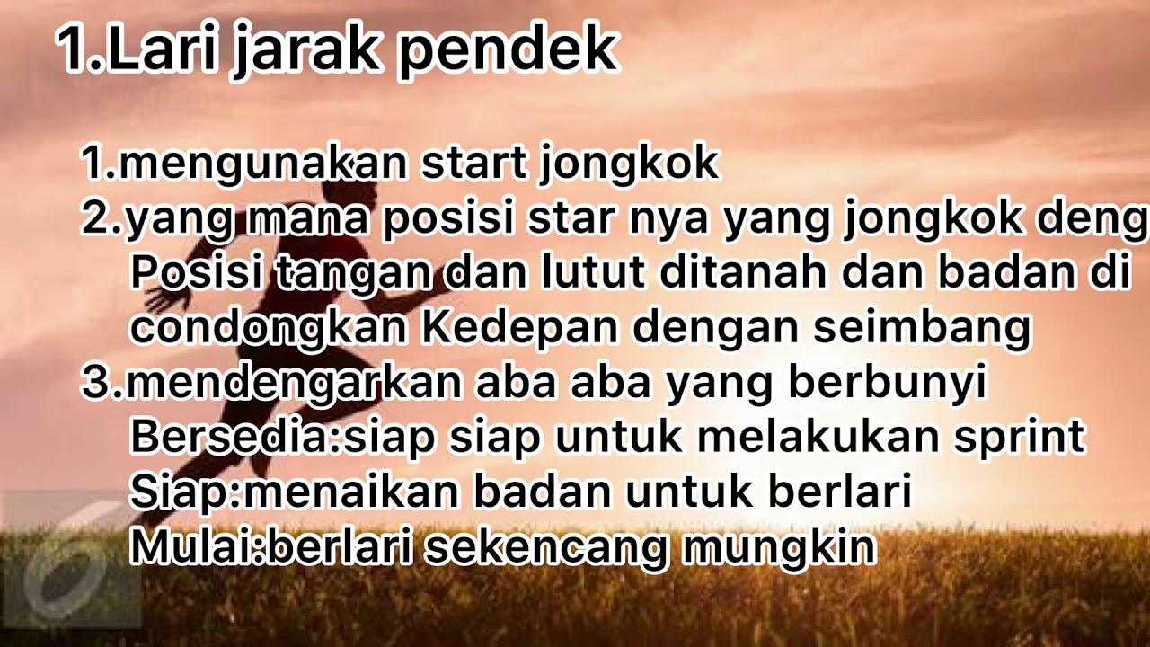 Teknik Star Dan Finish Pada Lari Jarak Pendek Menengah Jauh Marathon Youtube
