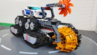 LEGO Experimental Police Cars, Fire Truck, Trains, Concrete Mixer Construction Toy Vehicles \& Trucks