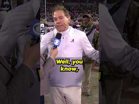 Nick saban wishes alabama had a chance at the college football playoff #shorts #alabama