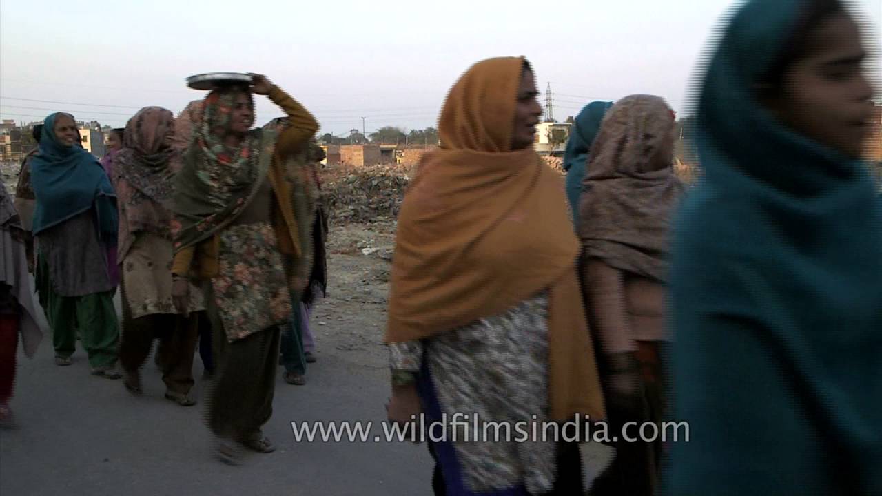 Women sing song in rural India
