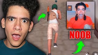 REACCIONANDO A MI PRIMERA PARTIDA DE FREE FIRE *el mayor noob* - TheDonato