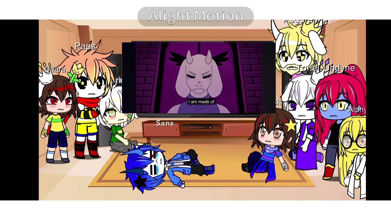 undertale reacts to stronger than you charas response remake!