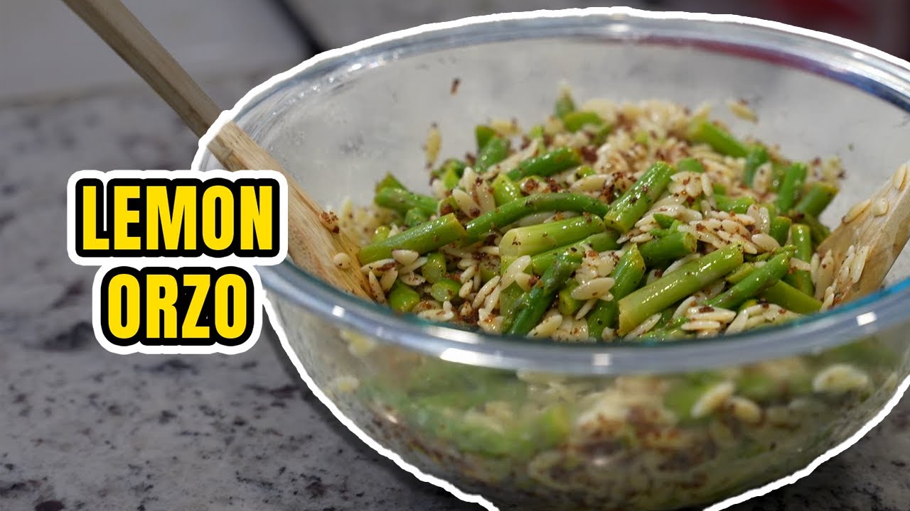 How to cook a Lemony Orzo Asparagus Dinner