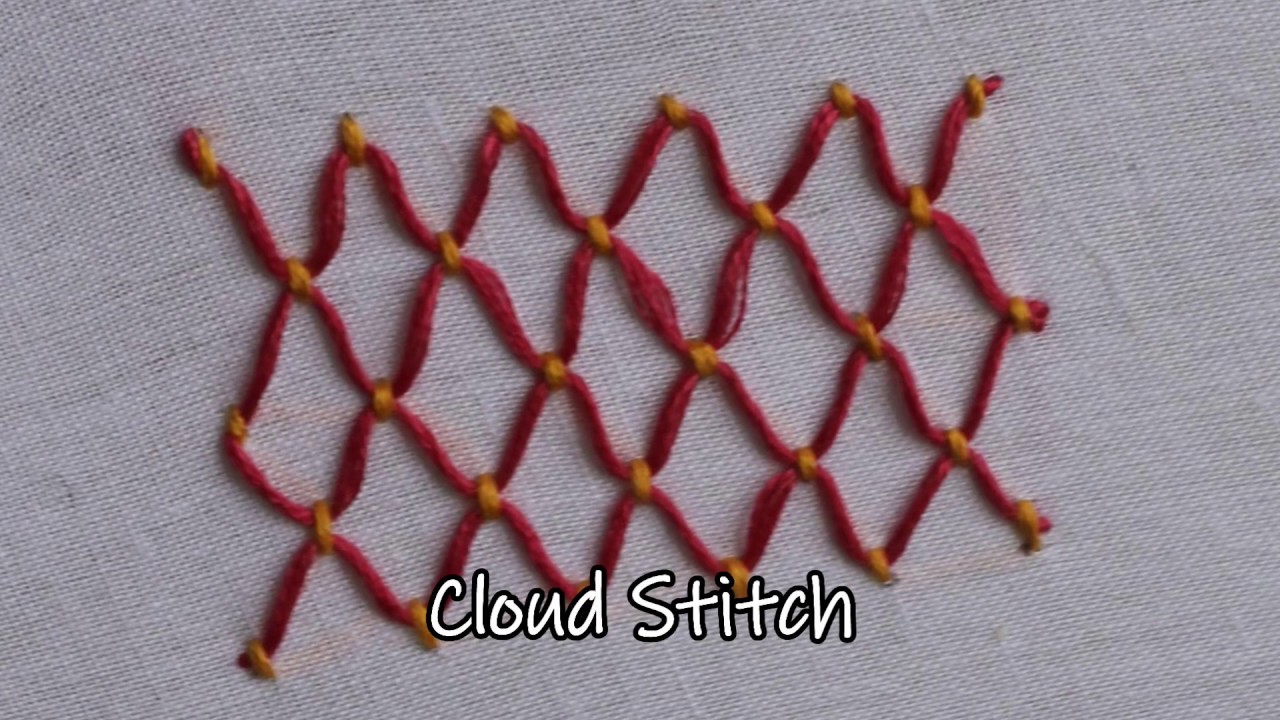 Cloud Stitch In Hand Embroidery Stitches Tutorial YouTube