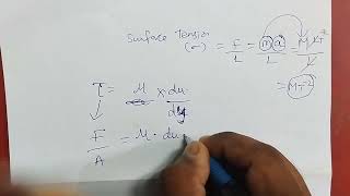 Dimensional Analysis: How to Find Surface Tension Formula | Fluid Mechanics Unit 3