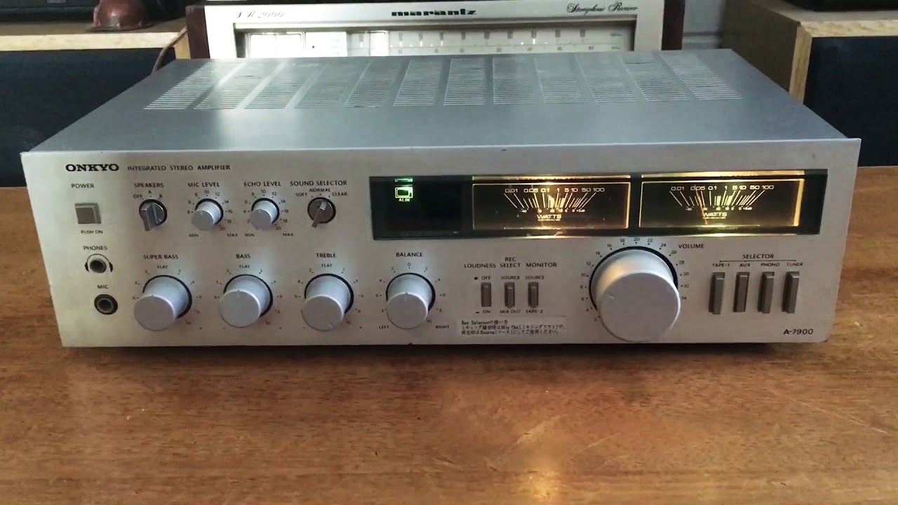 オンキョー　Aー７９００ INTEGRATE STEREO AMPLIFIER ONKYO A-7900 - YouTube