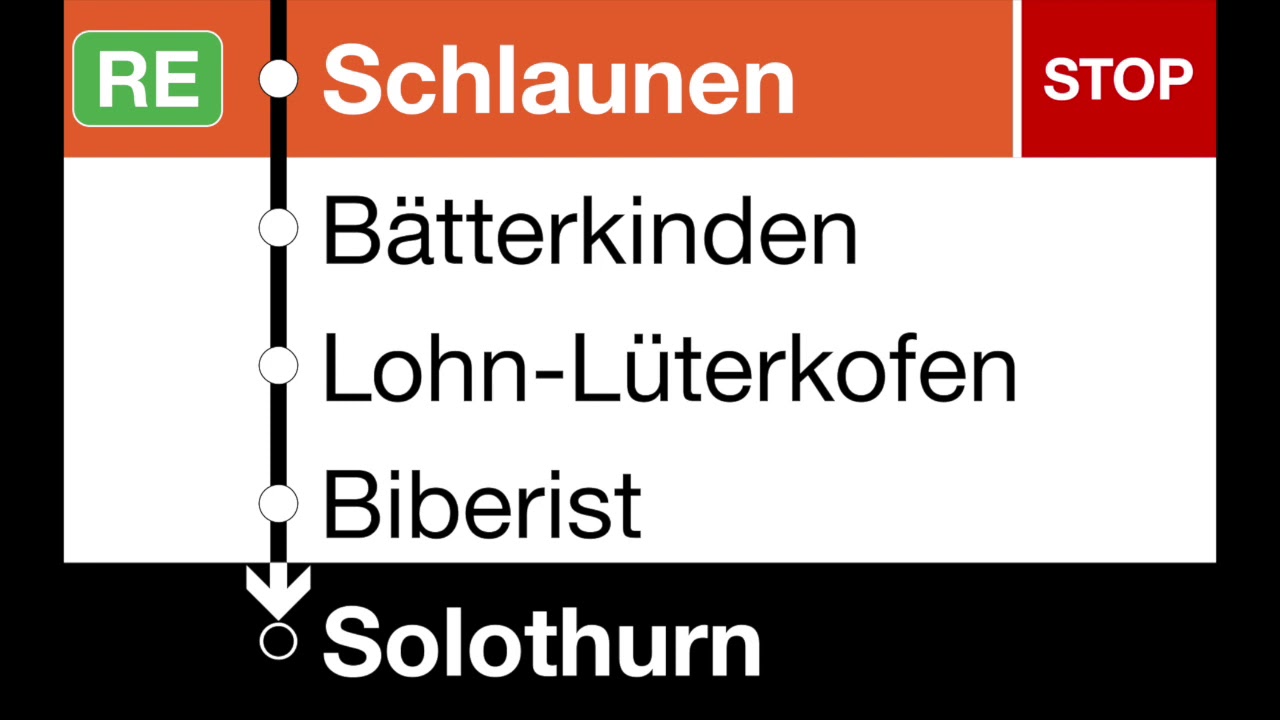 RBS Ansagen • RE • Bern – Solothurn (2020)