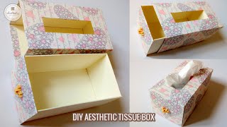 DIY AESTHETIC TISSUE BOX | CARA MEMBUAT KOTAK TISU AESTHETIC