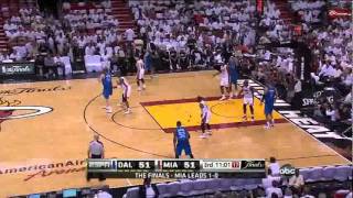 Dunk show by Wade and Lebron vs Mavericks (2011 NBA Finals GM2)