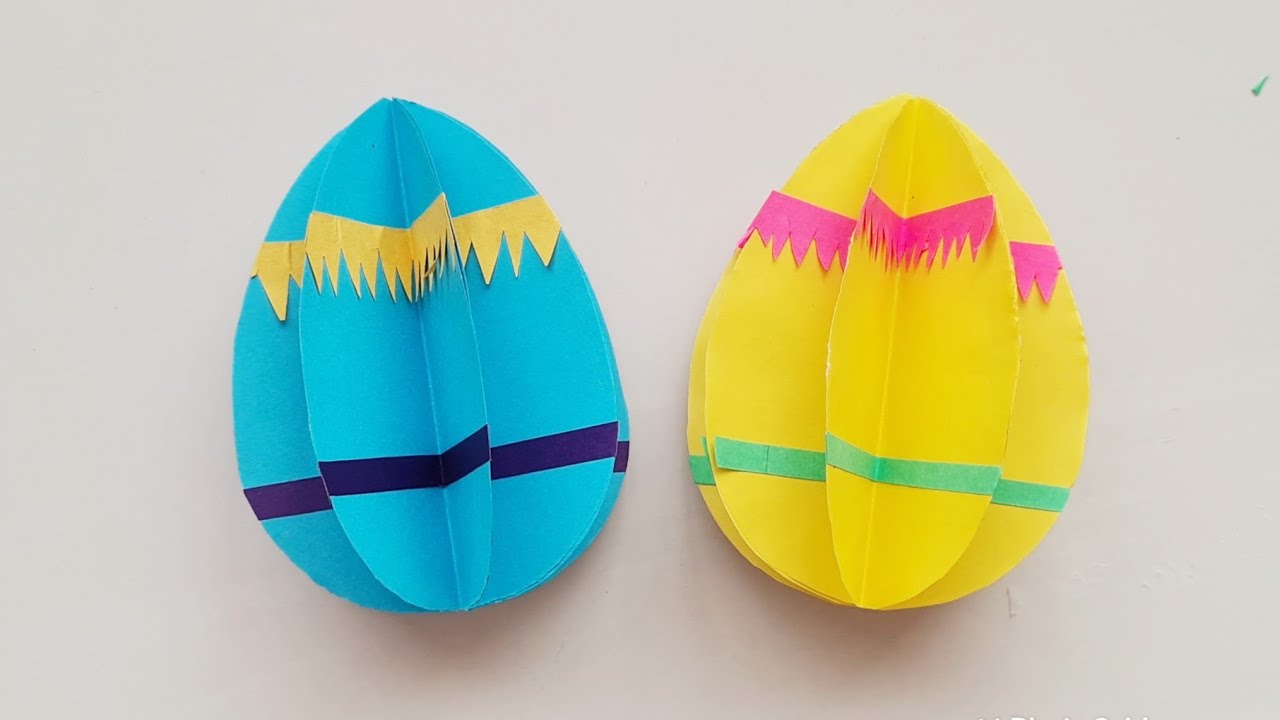 Paper Easter Eggs Easter Egg Decoration DIY Paper Crafts Diary Of Art YouTube