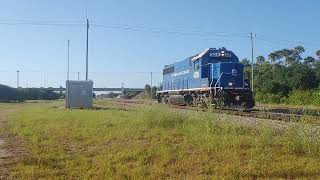 FEC 428 leaving NSB yard northbound. 4/25/24