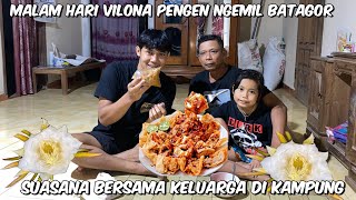 Download Lagu MALAM HARI SUASANA KAMPUNG MAKAN BERSAMA KELUARGA BATAGOR❤️ MP3