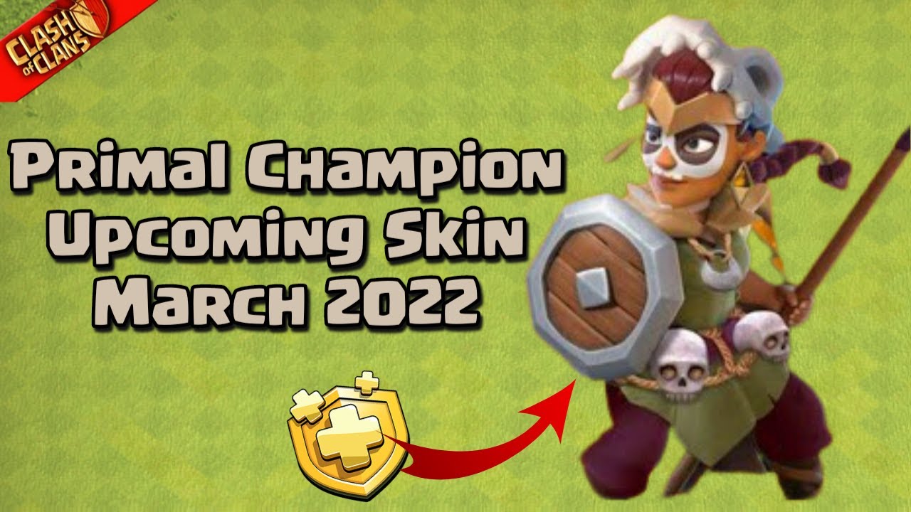 Upcoming Gold Pass Hero Skin - Primal Champion in Clash of Clans. l COC l l New Skin l