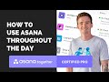 How to use Asana throughout the day