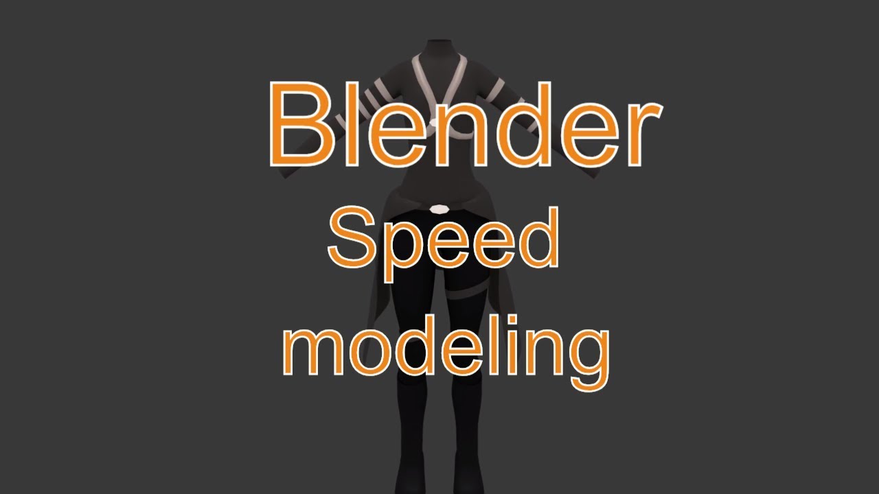 Одежда в Blender (для MMD) [Наряд Воина Хаоса] Часть 1 | Speed modeling | х8