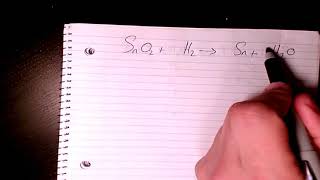 Balancing Reaction Between Tin Oxide And Hydrogen