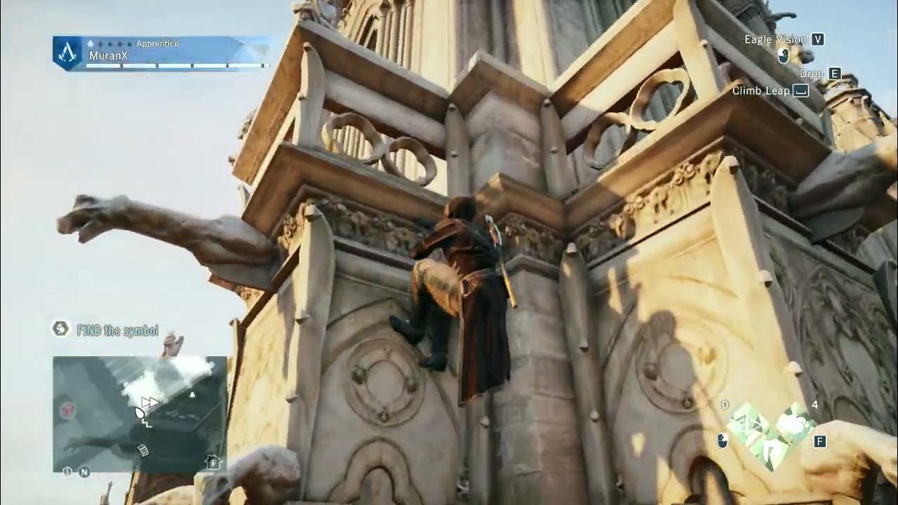 Assassin's Creed Unity How To Climb Top Of Notre Dame Cathedral YouTube