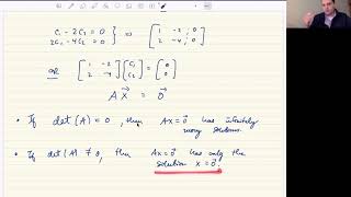 Linear Independence And Determinants